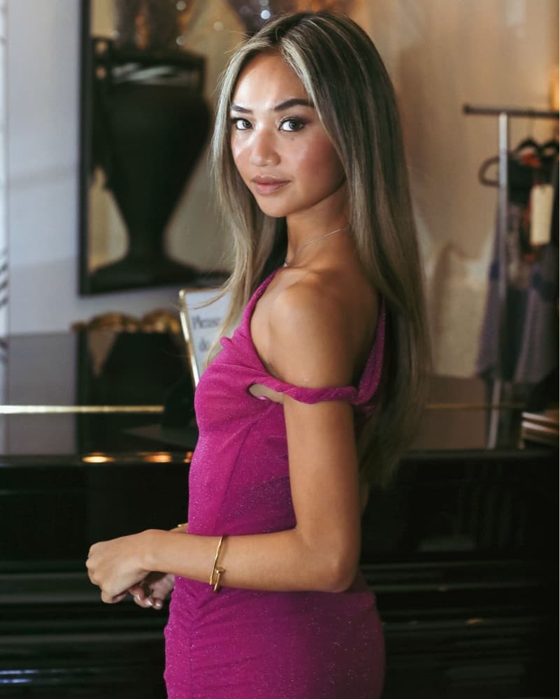 Purple revolve one shoulder dress - Image 5