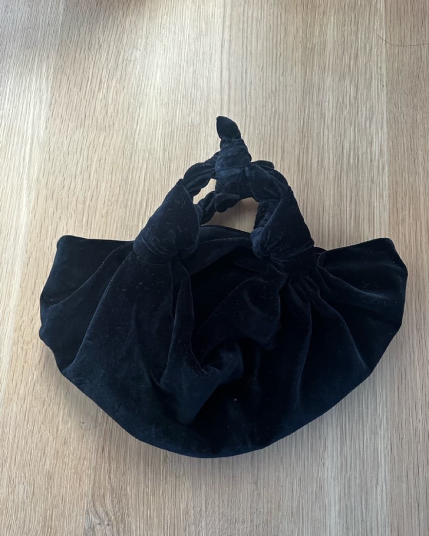 The Row Ascot Velvet Black Bag - Image 3