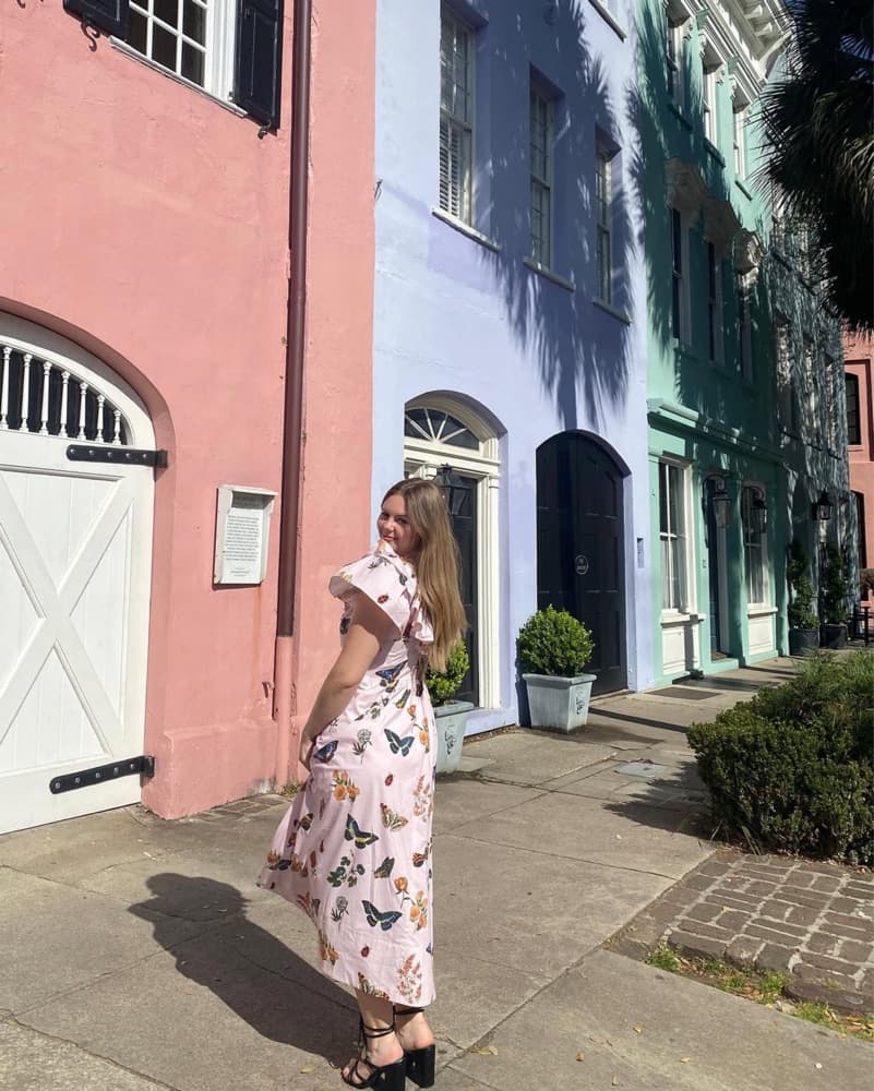 Pink Butterfly Dress - Image 2