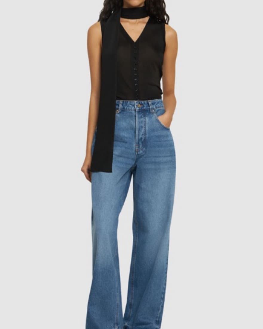 Jacquemus Maestra Knit Scarf top Black 2 - Image 1