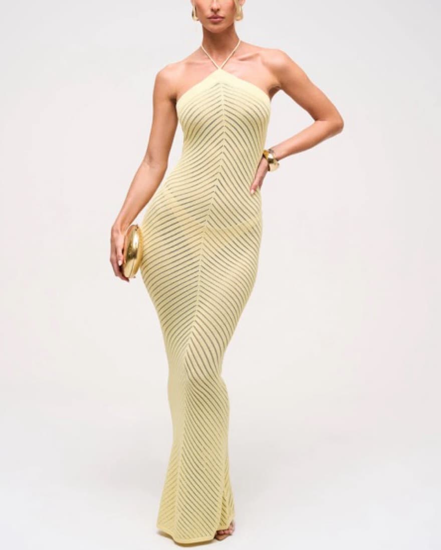 Murci Remy Yellow Maxi Dress - Image 4