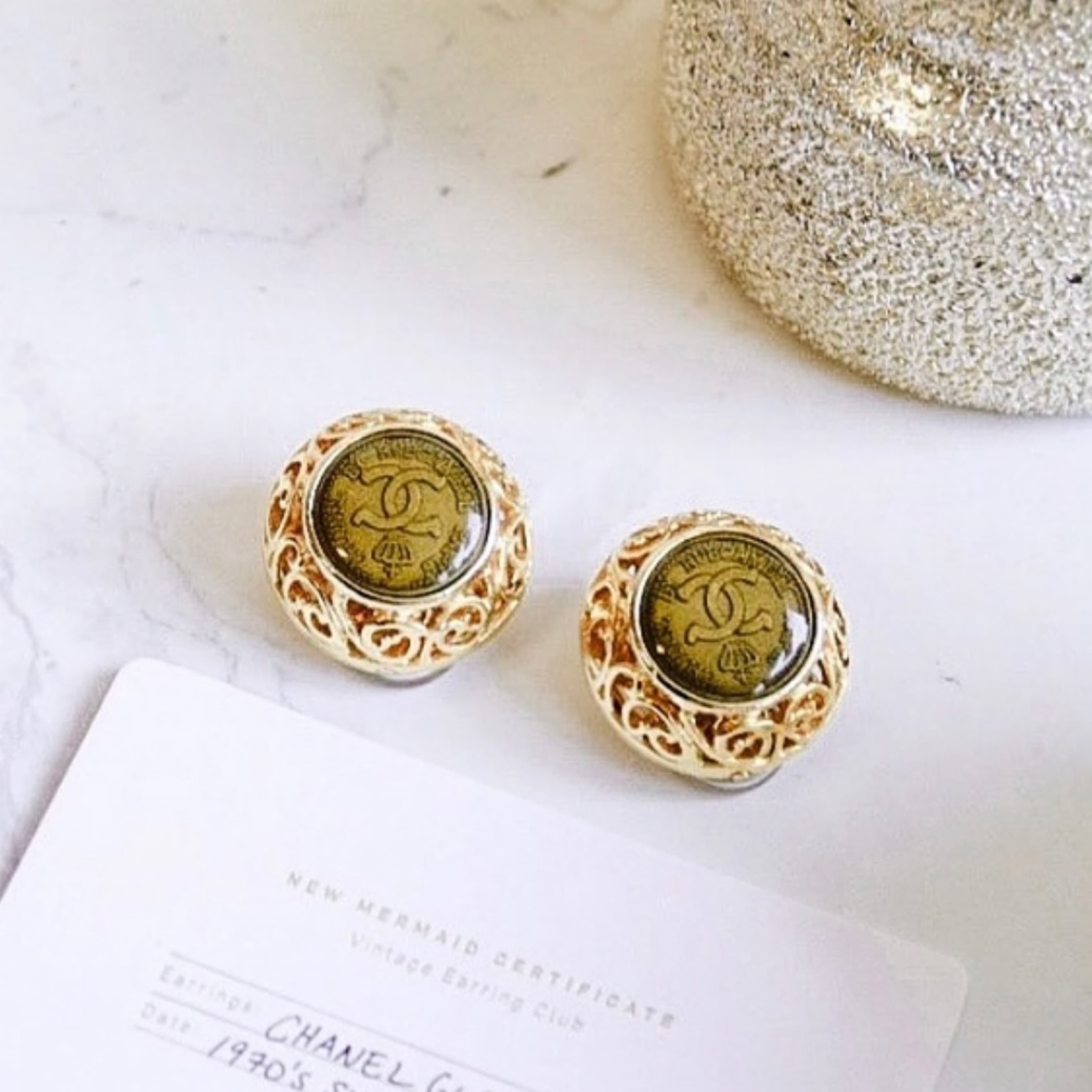 Vintage Chanel Clip On Earrings - Image 2