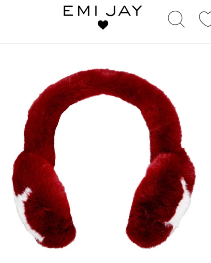 Emijay Star Sugar Earmuffs - Red Currant - Image 3