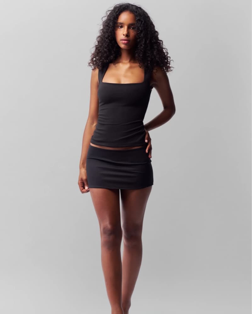Guizio Black Top And Skirt - Image 6