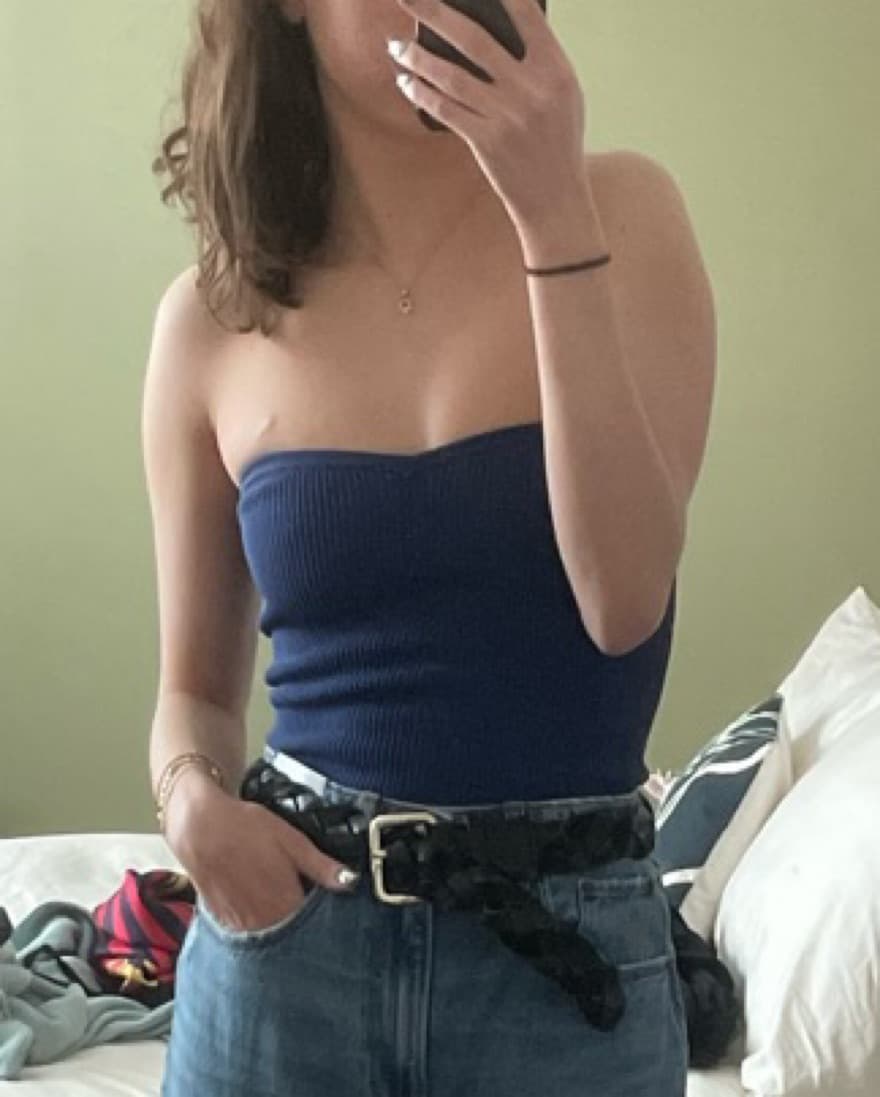Aritzia Blue Tube Top - Image 2