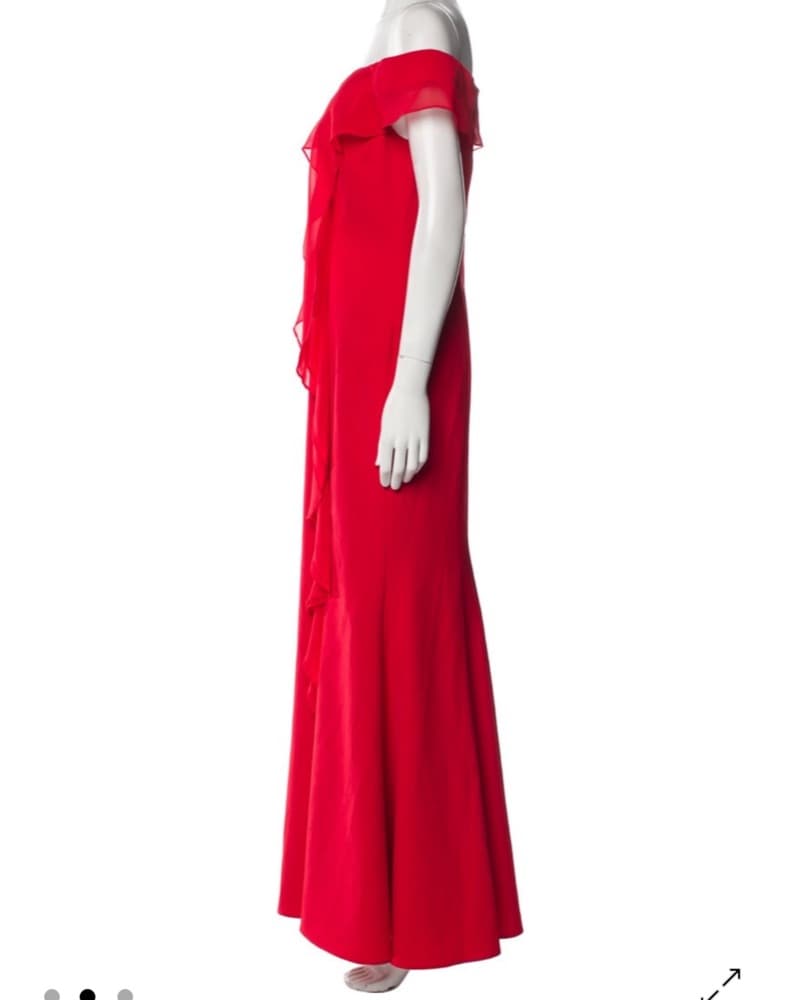 Red Off The Shoulder Dress/gown - Image 2