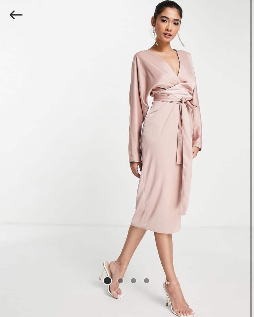 Blush Satin Dress - Image 1