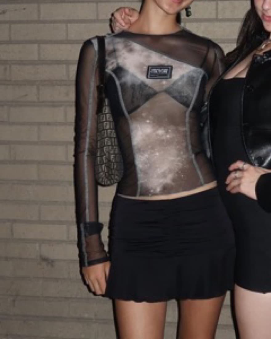 Versace Mesh Space Long Sleeve - Image 1