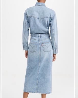 Levis Denim Midi Dress - Image 2