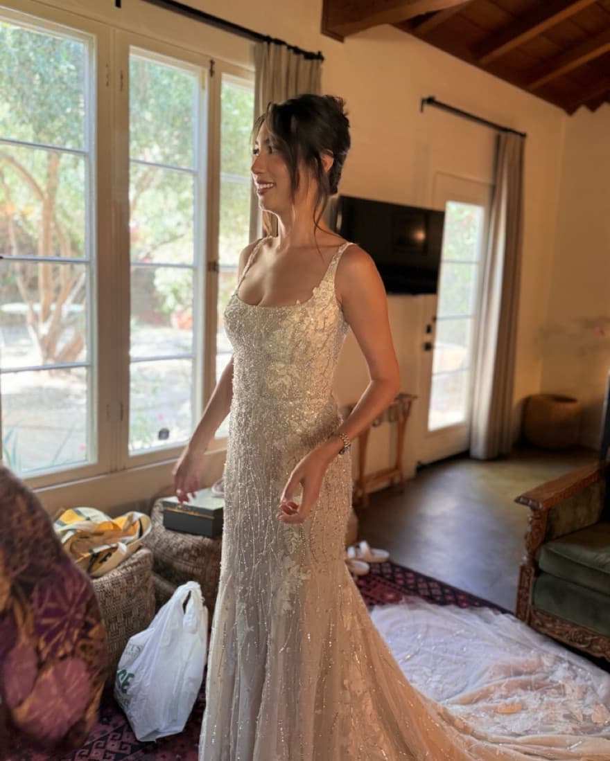 Innes Di Santo Sequin Wedding Dress  - Image 1