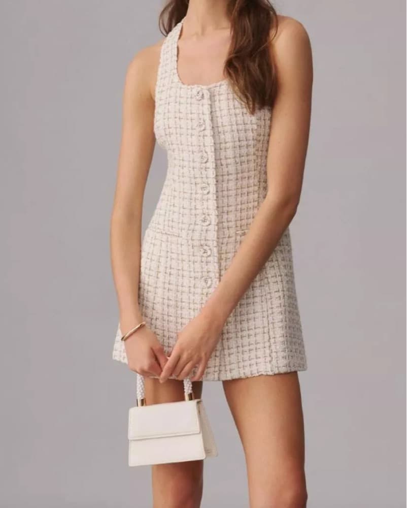 Reformation Tweed Mini Dress  - Image 2
