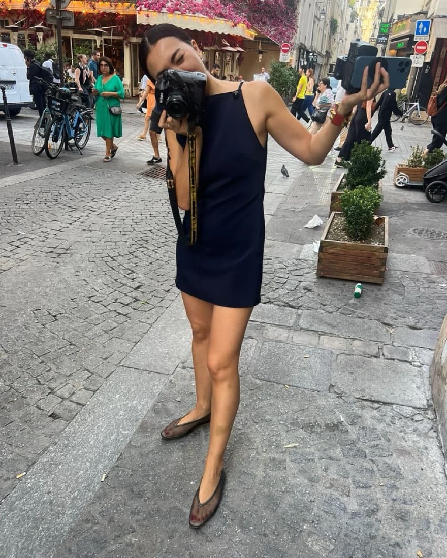 Navy Mini Dress - Image 2