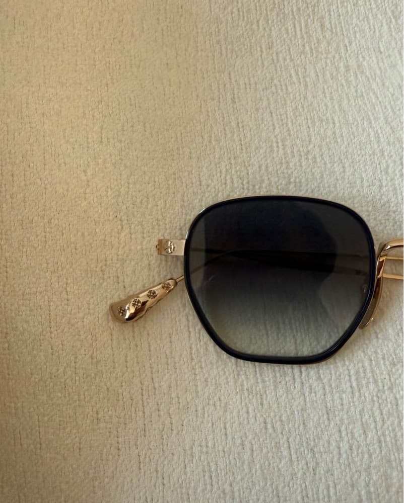 Chrome Hearts Gold Ans Navy Sunglasses  - Image 2