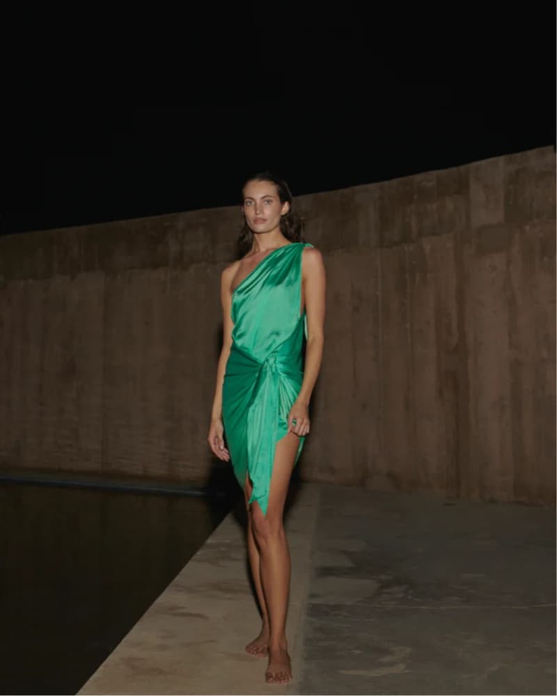 Baobab Marea Mini Dress In Green - Image 4