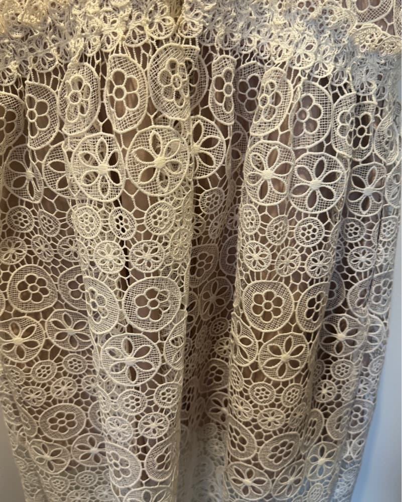 Self Portrait White Eyelet Maxi  - Image 4
