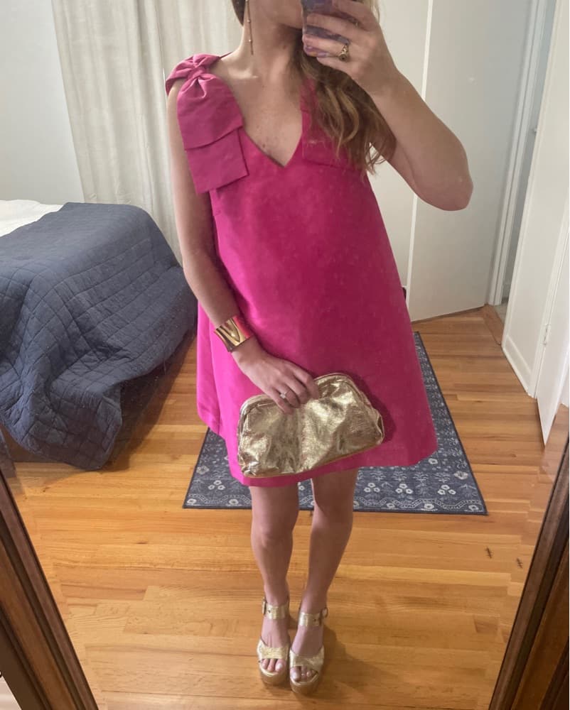 Sugarlips Pink Bow Dress  - Image 1