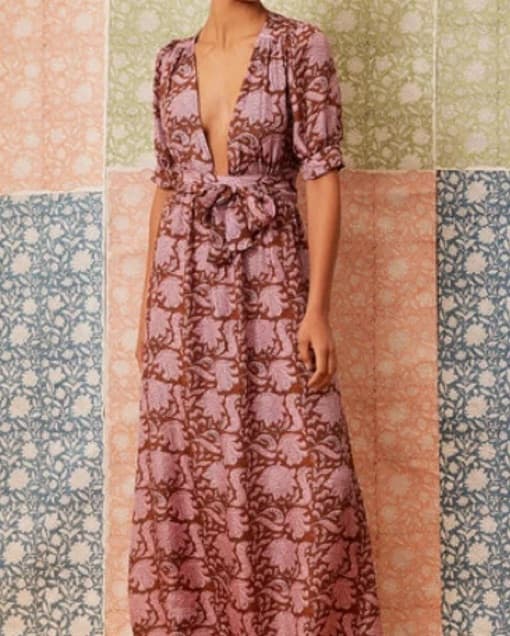 Hannah Artwear Block Print Maxi Dress - Image 3