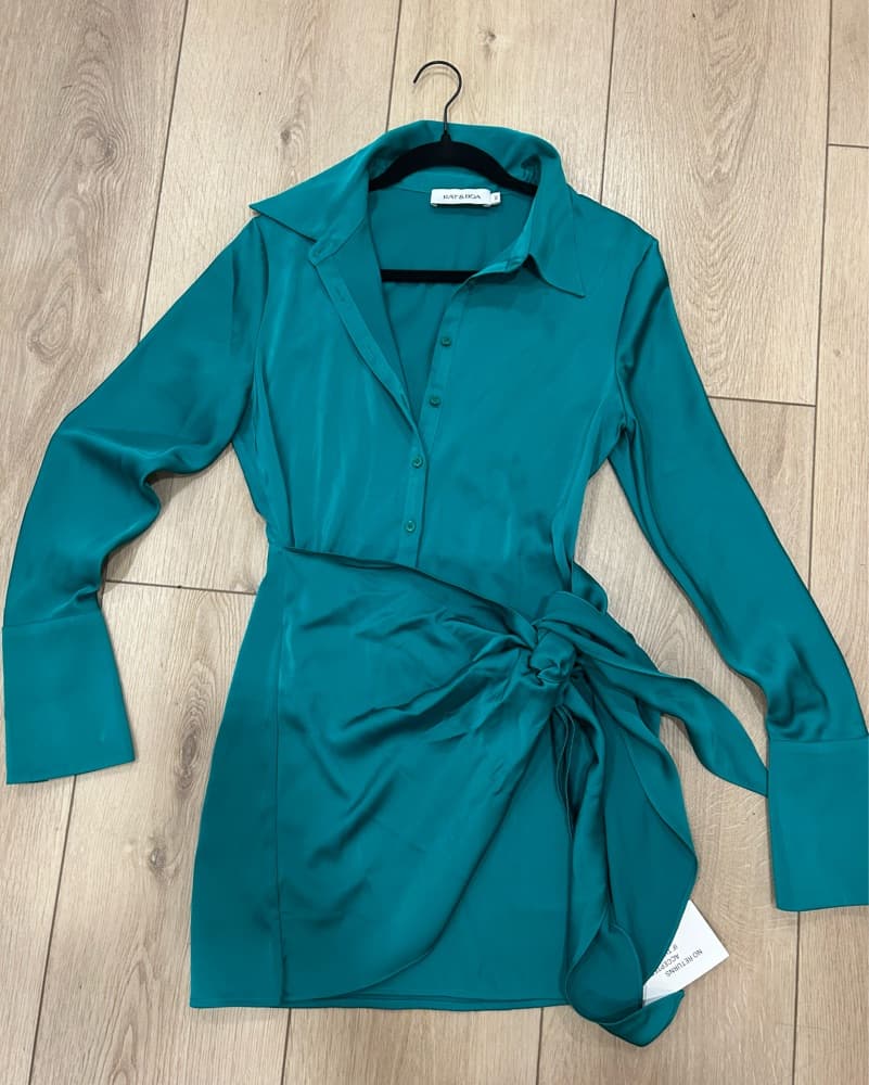 Rat & Boa Alanis Dress - Emerald Green - Image 4