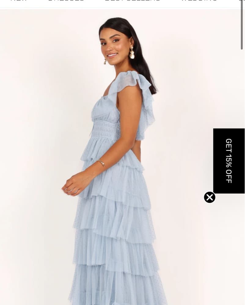Petal And pup Belle Maxi Dress - Blue  - Image 3
