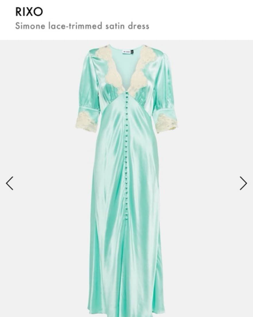 Rixo Simone Midi Dress (green/blue) - Image 2