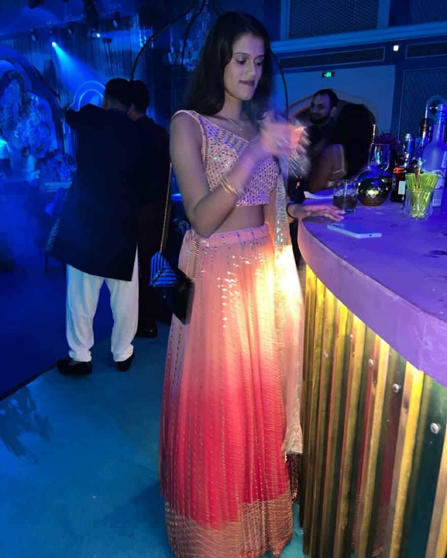 Pink Sparkly Indian Lenga  - Image 4