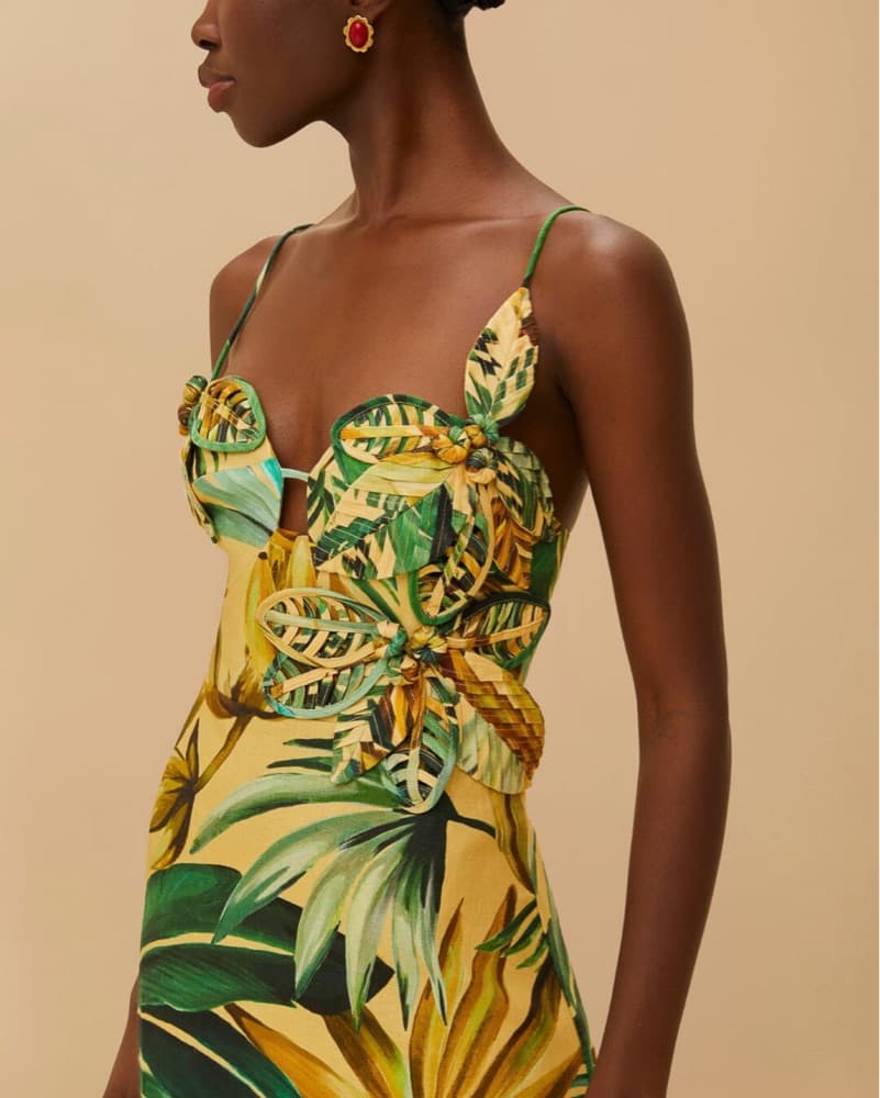 Banana Leaf 3D Farm Rio Dress - Image 2