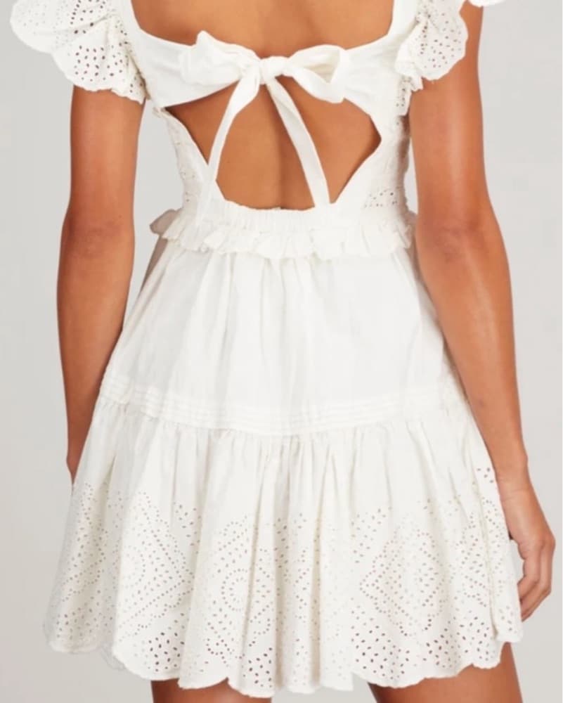 Sea NY White Mini Dress - Image 3