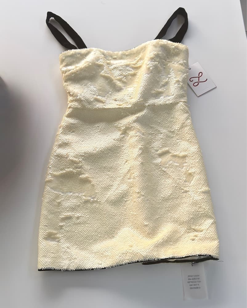 Ivory Revolve Sequin Mini Dress - Image 4