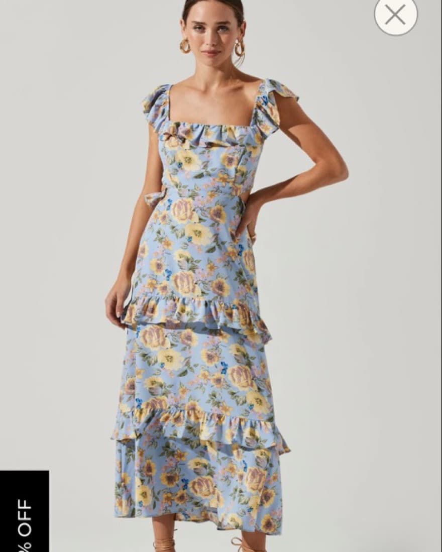 ASTR Floral Maxi Dress - Image 1