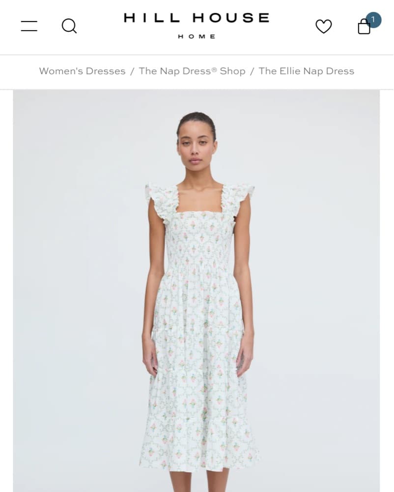 Hill House Ellie Nap Dress Pastel Trelli - Image 1