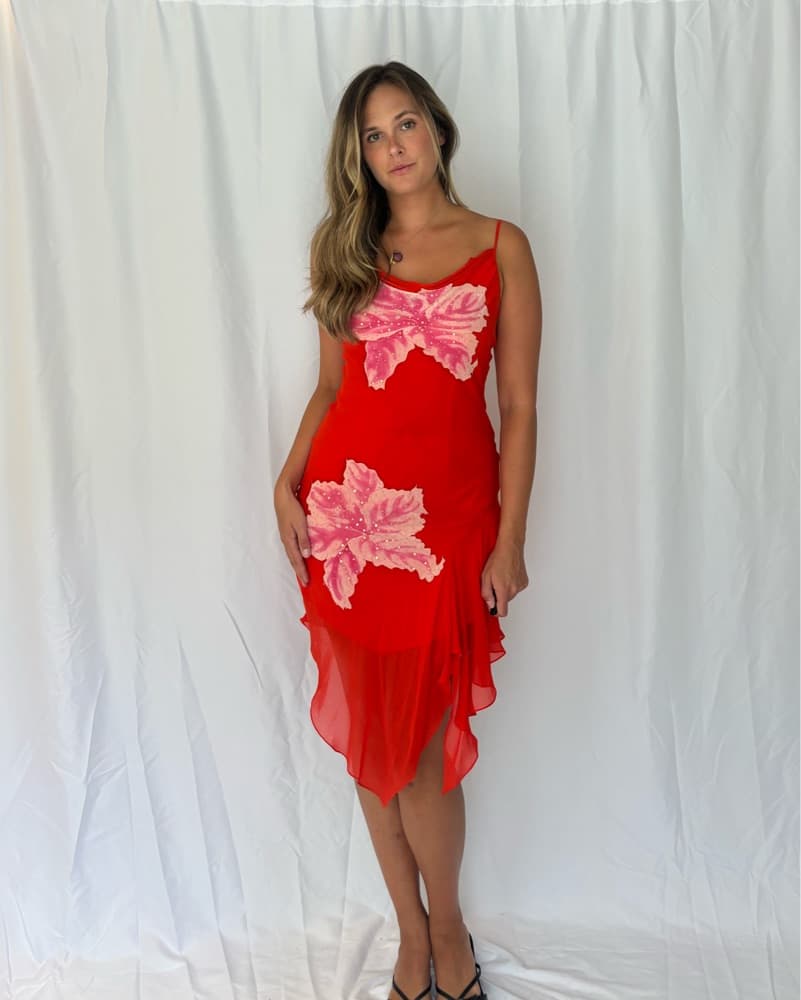 100% Silk Italian Vintage Dress  - Image 5