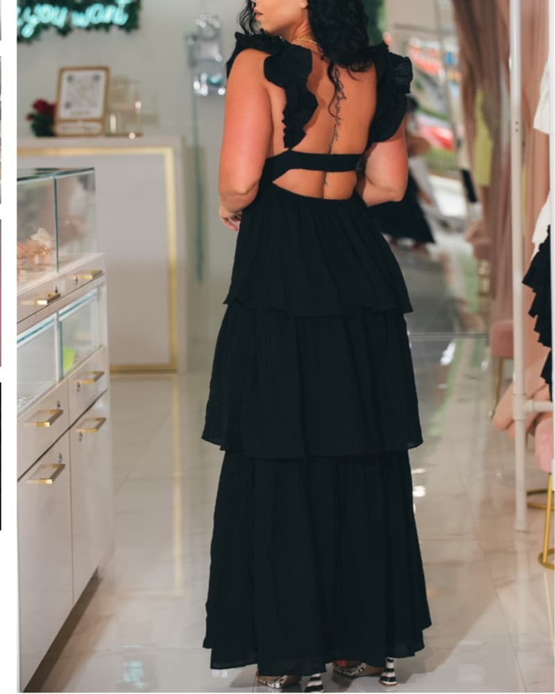 Monique Ruffle Maxi Dress - Image 2