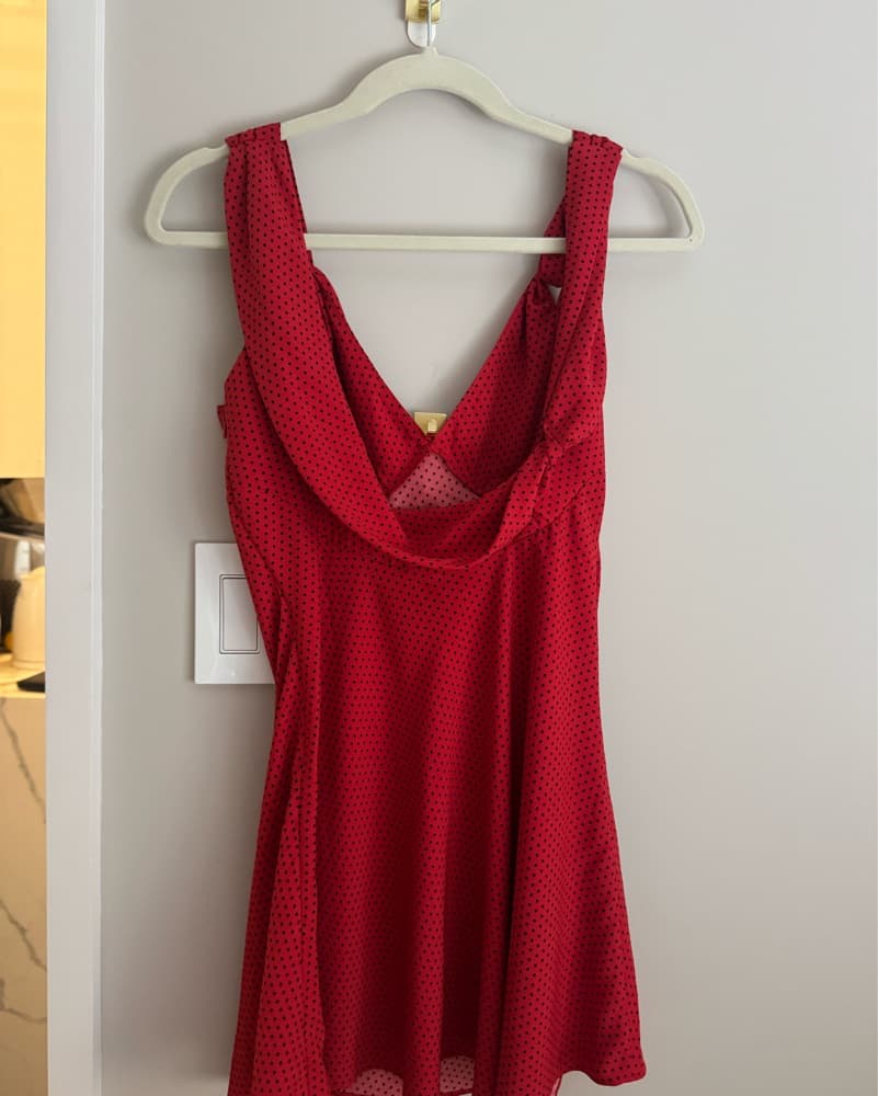 Frankies Bikinis red&black polka dress - Image 3