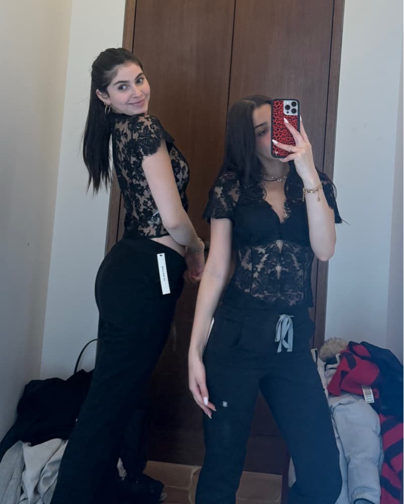 Reformation Black Lace Eugenie Top - Image 6