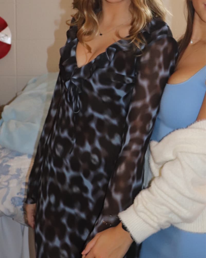 Zara Brown, Black And Blue Maxi - Image 2