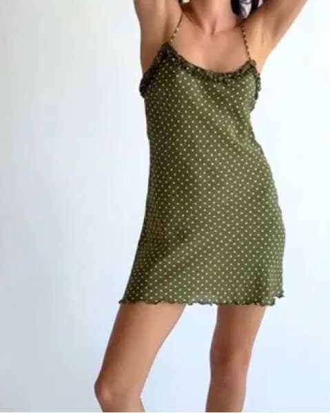 Realisation Par Eliza Dress Khaki Spot - Image 2