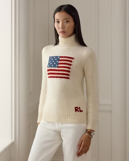 Ralph Lauren Iconic Flag Sweater Small - Image 1