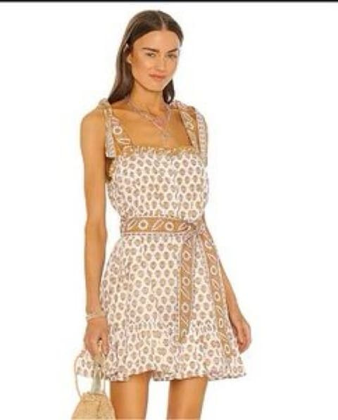 Honey Yellow Patterned Sundress - Image 2