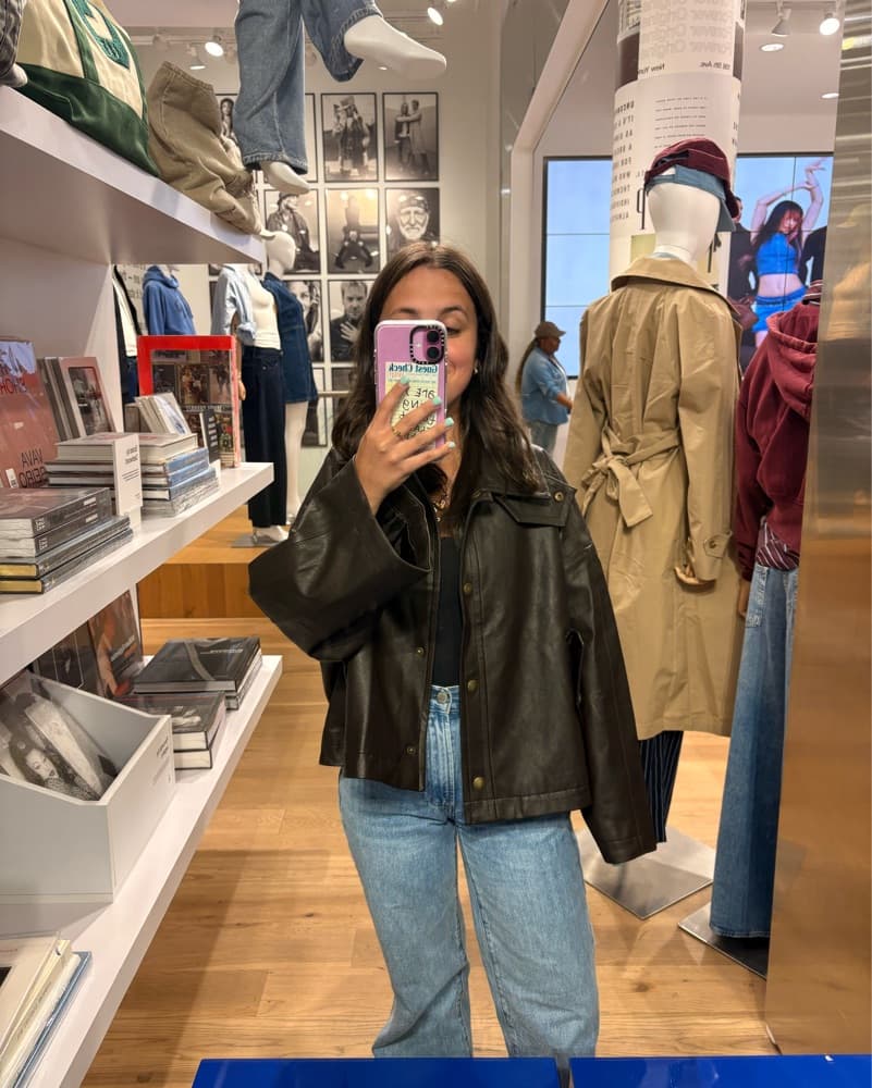 GAP Vegan Swing Leather Jacket  - Image 1