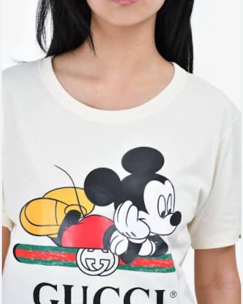 Gucci Mickey Mouse Graphic Tee - Image 1