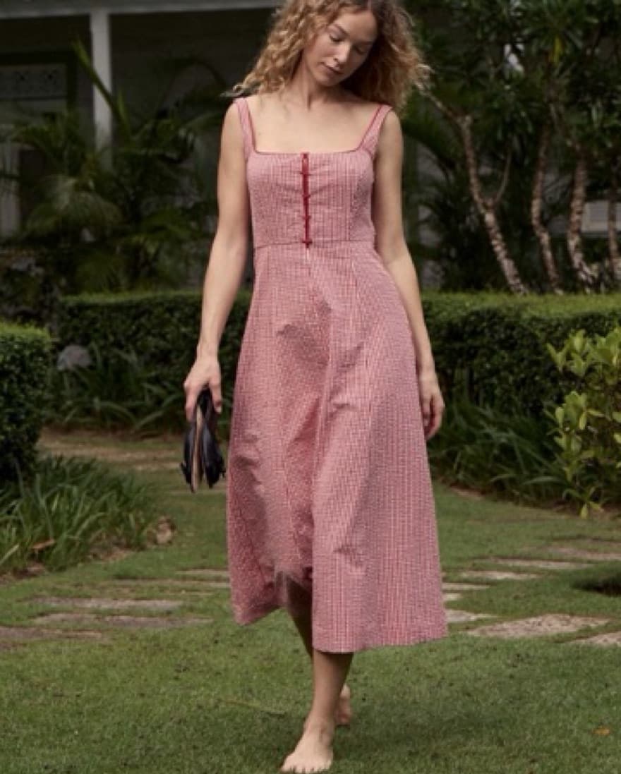 Doen - Red Gingham Dress - Image 1