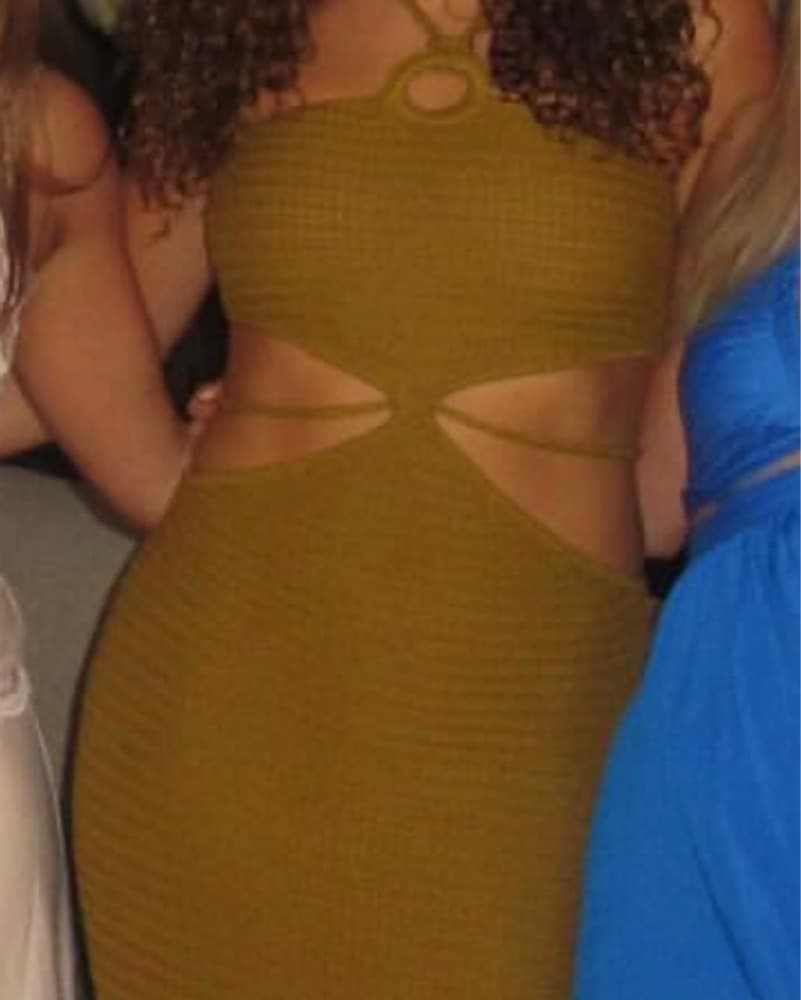 Parisa Maxi Dress In Olive Green - Image 2