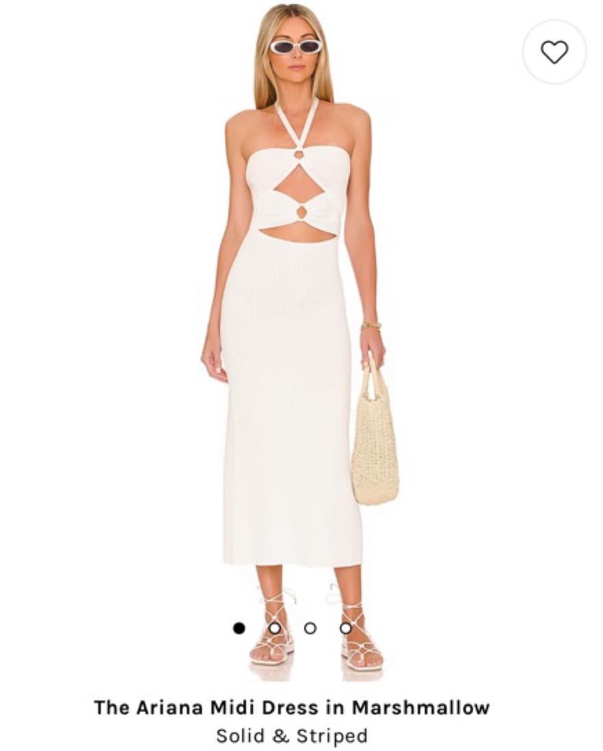 Revolve White Midi Dress With Cut Outs - Image 3