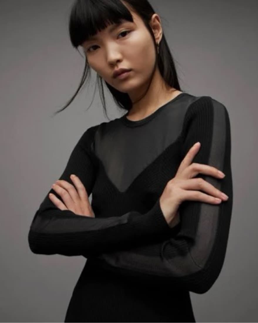 Black All Saints Dress - Image 3