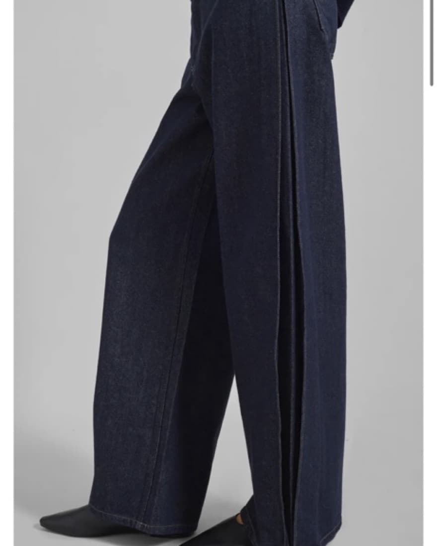 Lowri Pleat Dark Wash Jeans  - Image 1