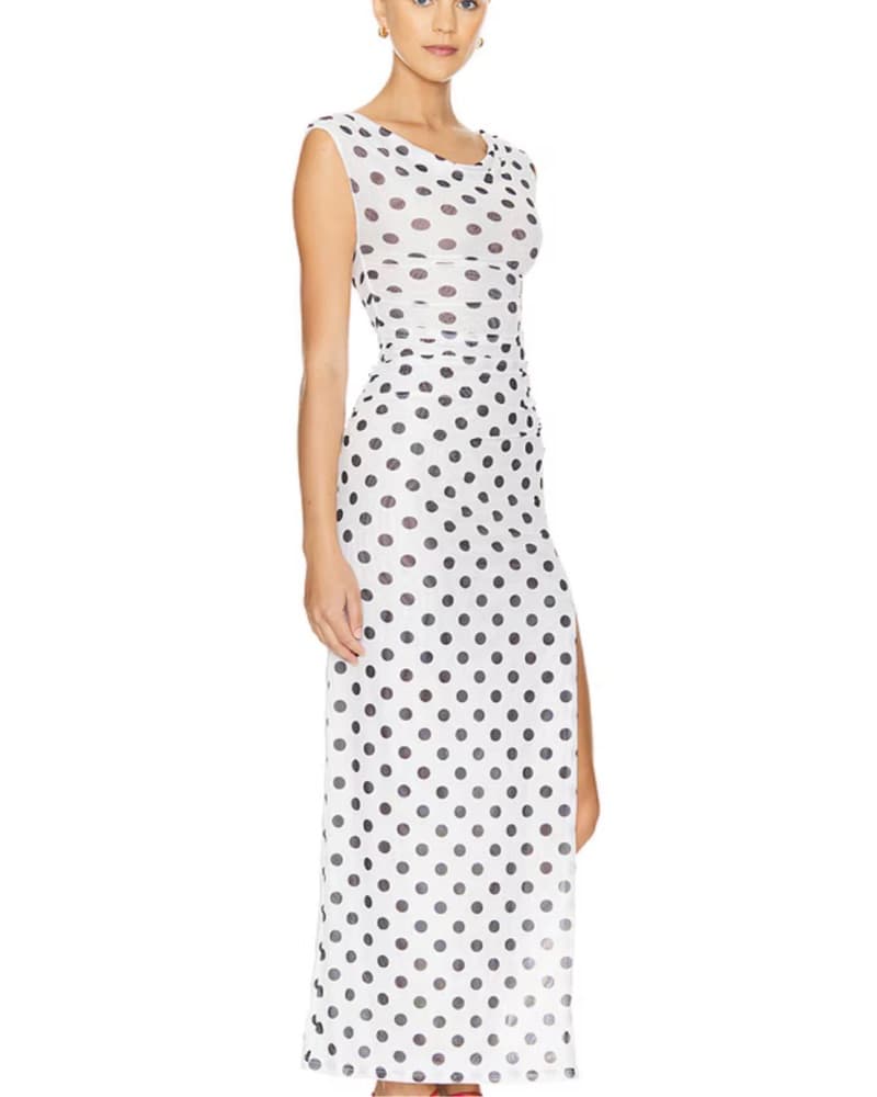 Chic Polka Dot Maxi Dress revolve - Image 2