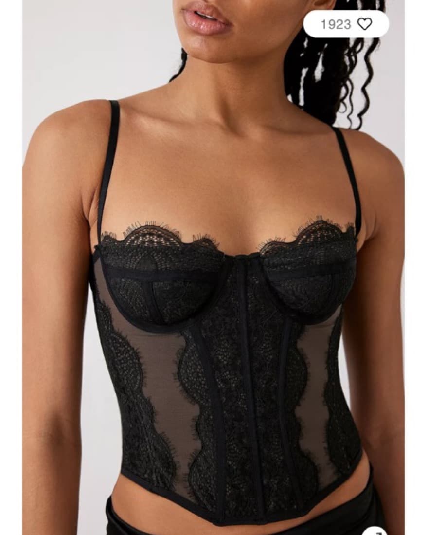 Urban Outfittors Black Lace Corset  - Image 2