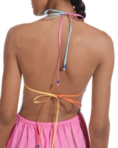 Staud Eliana Colorblock Mini Dress - Image 4
