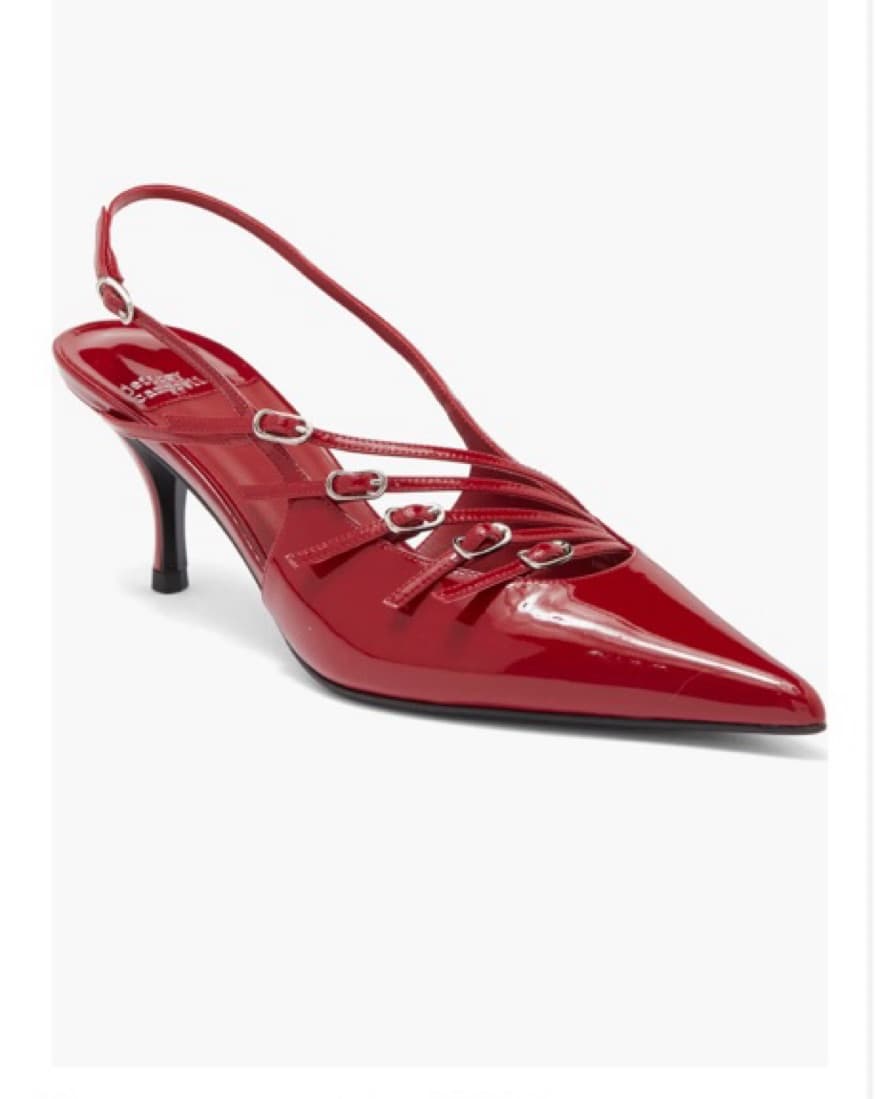 Jeffery Campbell Red Patent Kitten Heel - Image 2