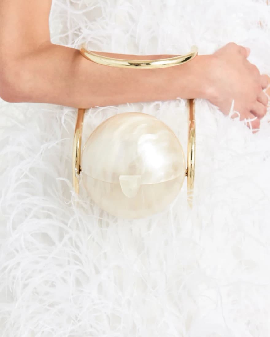 Cult Gaia Pearl Clutch - Image 1